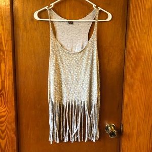 Fringed Crop-Top Tank